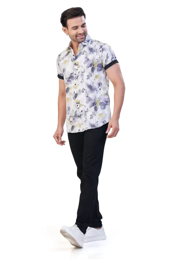 Green_Print_Premium_&_Elegant_Casual_Shirt_For_Men