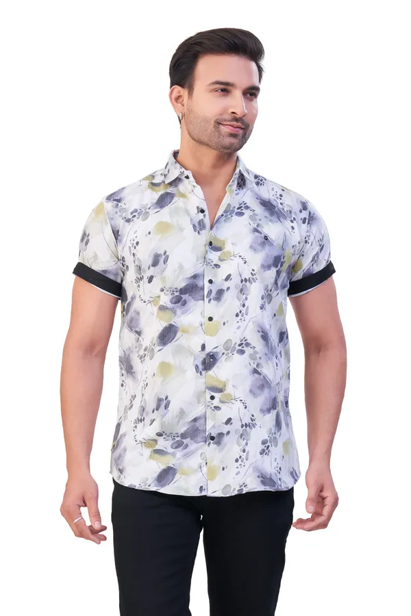 Green_Print_Premium_&_Elegant_Casual_Shirt_For_Men