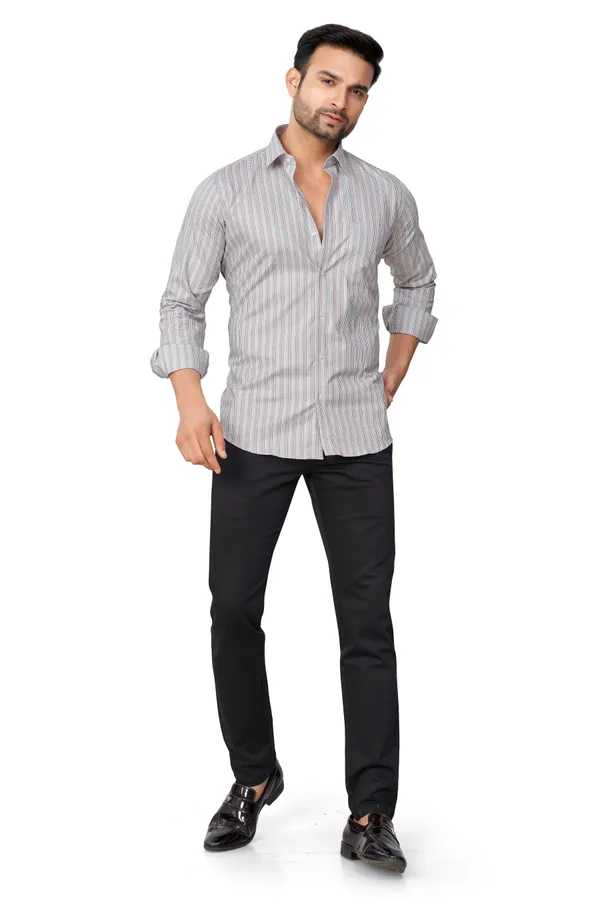 Grey_Checks_Full_Sleeves_Formal_Shirt_For_Men