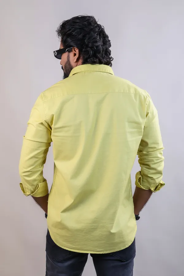 Lemon_Plain_Premium_&_Elegant_Casual_Shirt_For_Men