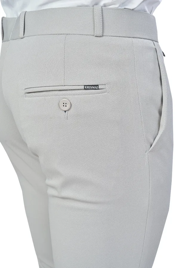 Light_Grey_Textured_Plain_Stylish_&_Comfortable_Bottomwear_Trouser_For_Men