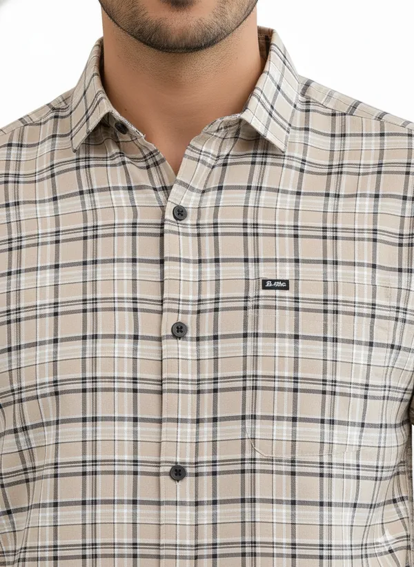 Beige_Premium_&_Elegant_Casual_Check_Shirt_For_Men