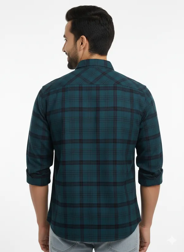 Blue_Premium_&_Elegant_Casual_Check_Shirt_For_Men