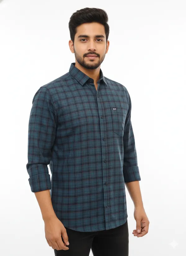 Pastel_Blue_Premium_&_Elegant_Casual_Check_Shirt_For_Men