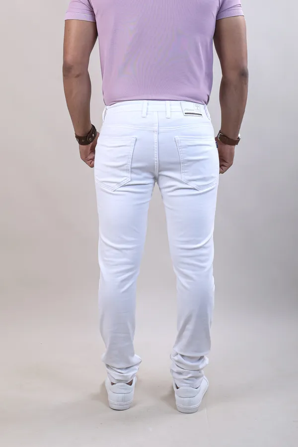 White_Plain_Premium_&_Elegant_Jeans_For_Men