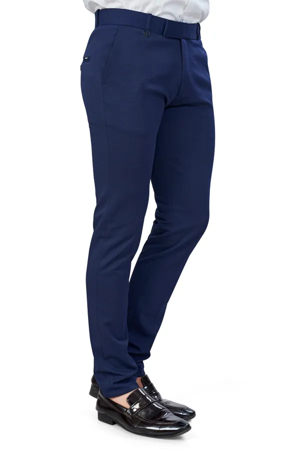 Navy_Blue_Textured_Plain_Stylish_&_Comfortable_Bottomwear_Trouser_For_Men