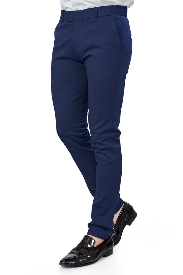 Navy_Blue_Textured_Plain_Stylish_&_Comfortable_Bottomwear_Trouser_For_Men