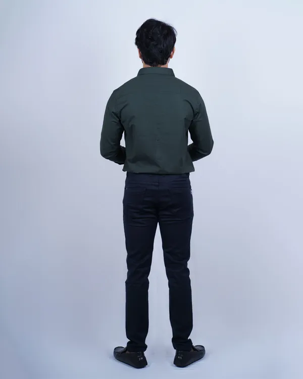 Olive_Plain_Premium_&_Elegant_Premium_&_Elegant_Casual_Shirt_For_Men