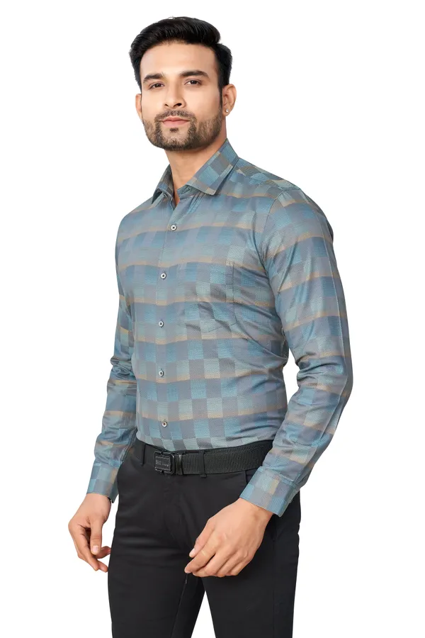 Blue_Checks_Full_Sleeves_Formal_Shirt_For_Men