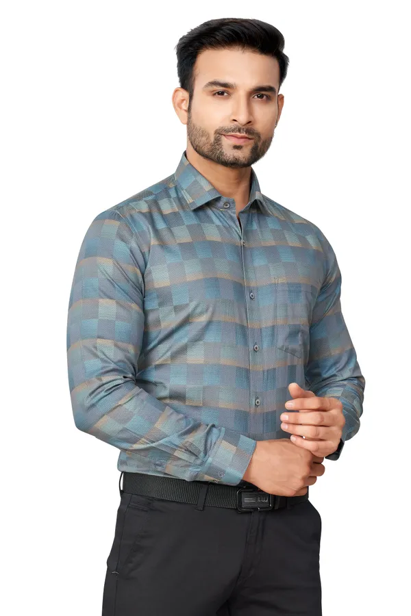 Blue_Checks_Full_Sleeves_Formal_Shirt_For_Men
