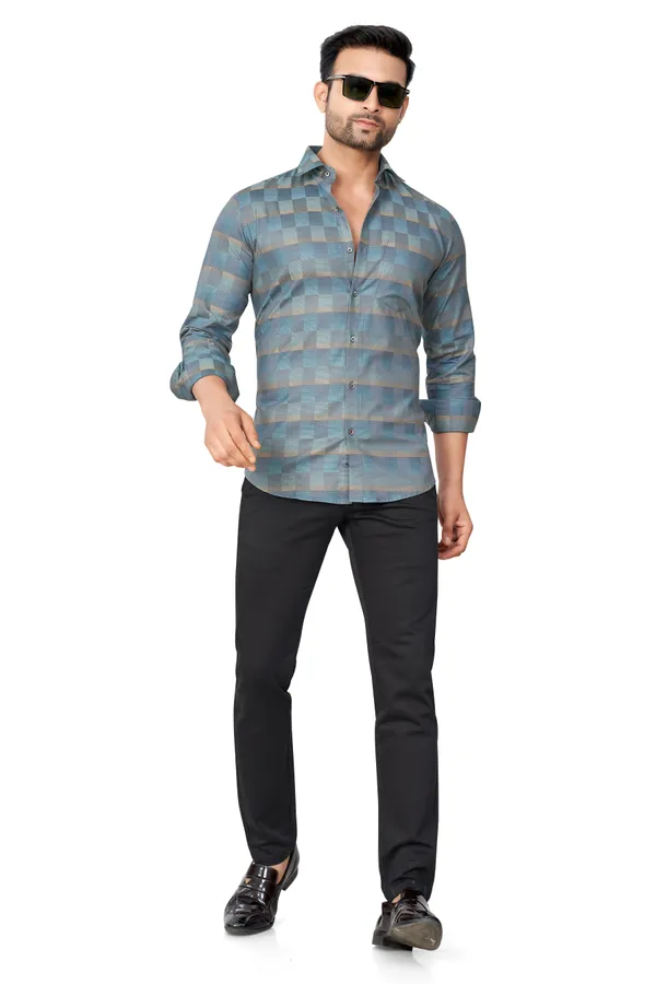 Blue_Checks_Full_Sleeves_Formal_Shirt_For_Men