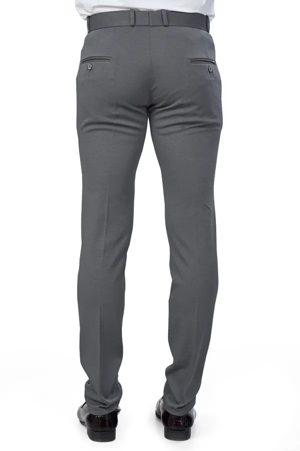 Dark_Grey_Color_Textured_Plain_Trouser_for_Men_|_Stylish_&_Comfortable_Bottomwear