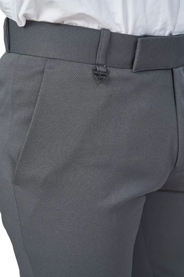 Dark_Grey_Color_Textured_Plain_Trouser_for_Men_|_Stylish_&_Comfortable_Bottomwear