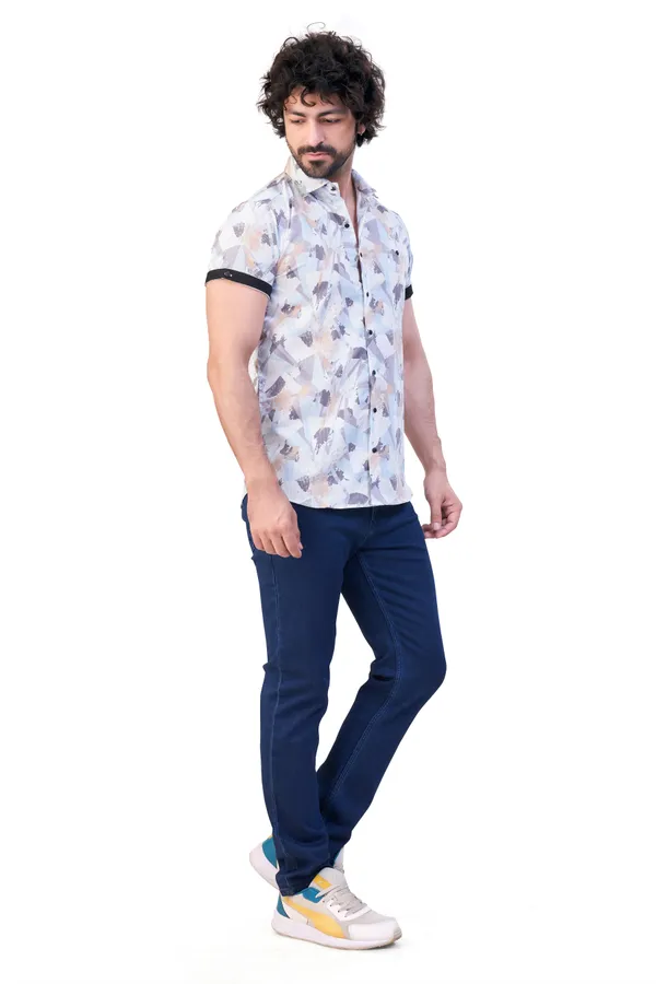 Sky_Blue_Print_Premium_&_Elegant_Casual_Shirt_For_Men