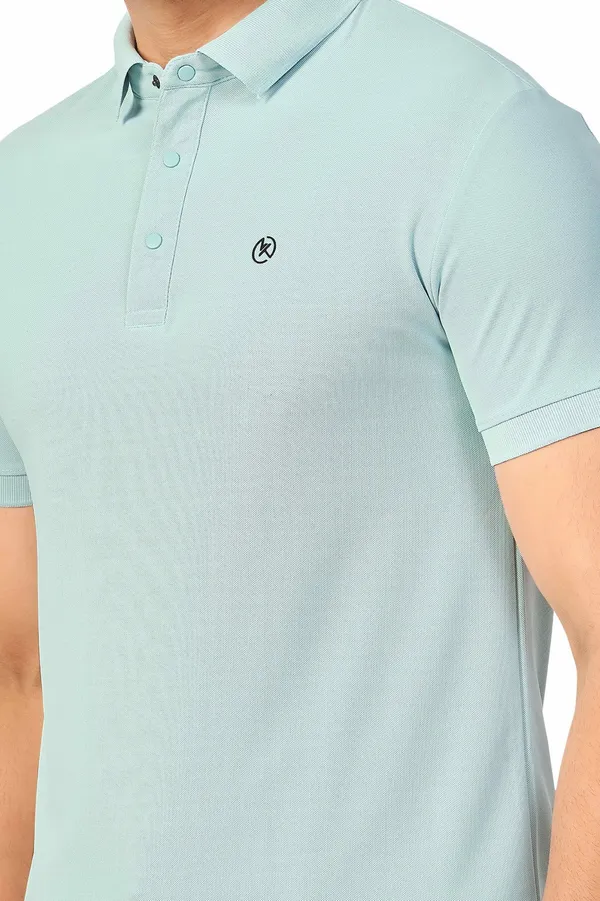 Sky_Blue_Plain_Collar_Half_Sleeve_Sinker_Premium_&_Elegant_Casual_&_Sports_Wear_T-Shirt_For_Men
