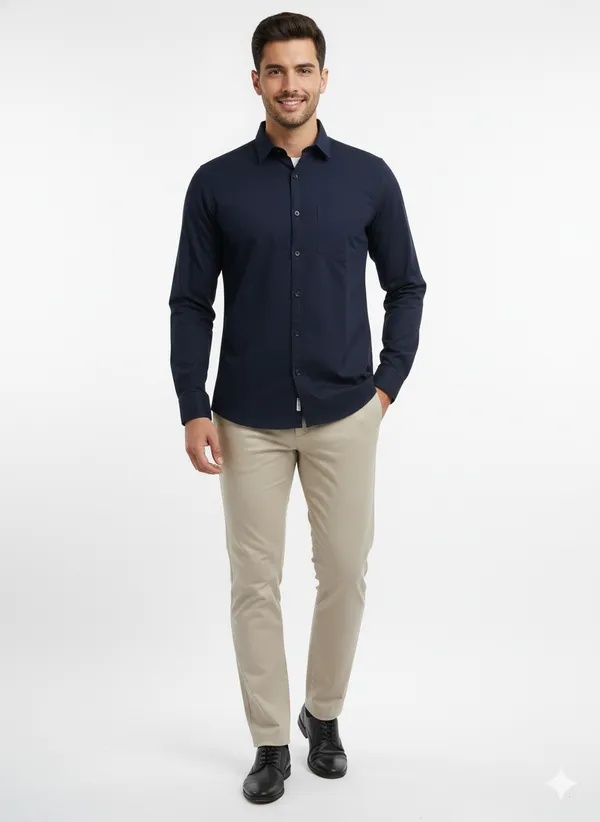 Navy_Blue_Solid_Premium_&_Elegant_Casual_Shirt_For_Men