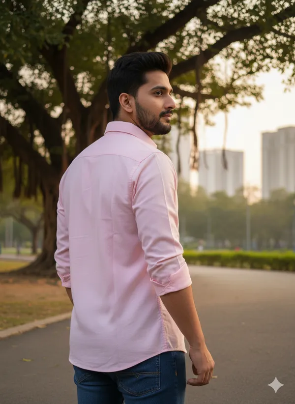 Pink_Solid_Premium_&_Elegant_Casual_Shirt_For_Men