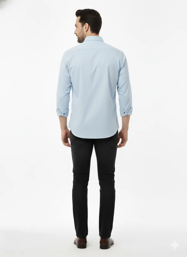 Sky_Blue_Solid_Premium_&_Elegant_Casual_Shirt_For_Men