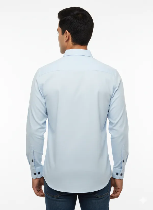 Sky_Blue_Solid_Premium_&_Elegant_Casual_Shirt_For_Men