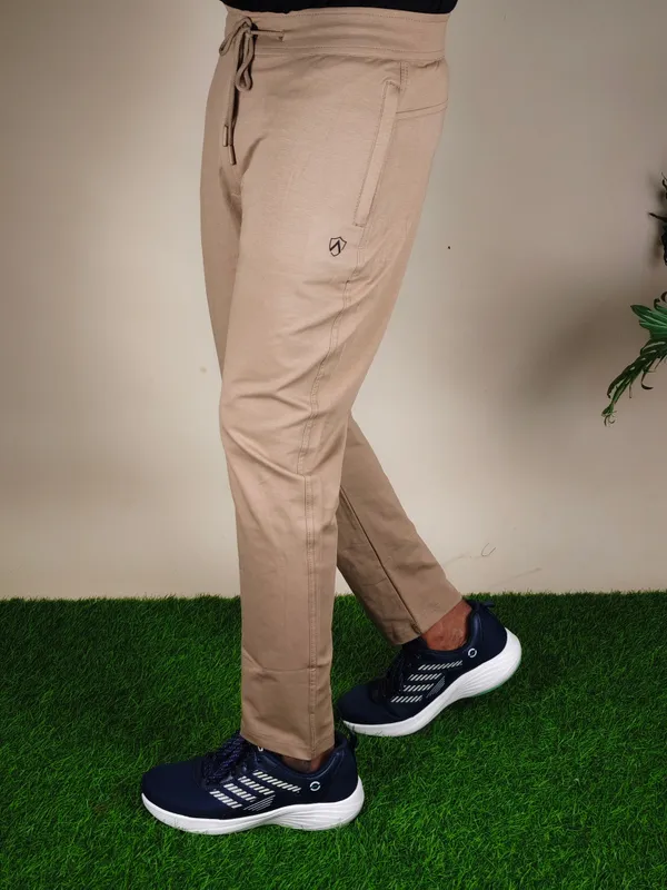 Cream_Solid_Cream_Premium_&_Elegant_Quality_&_Lycra_Trackpants_For_Men