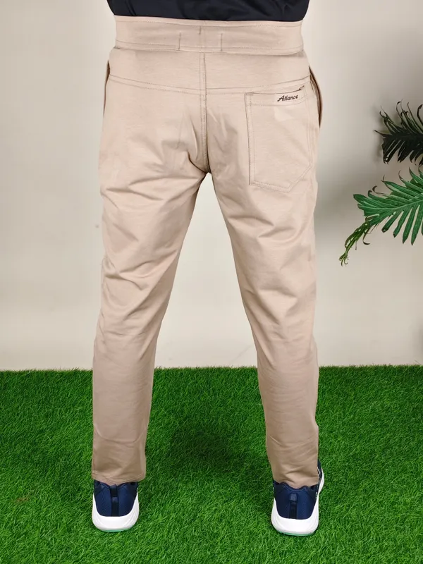 Cream_Solid_Cream_Premium_&_Elegant_Quality_&_Lycra_Trackpants_For_Men
