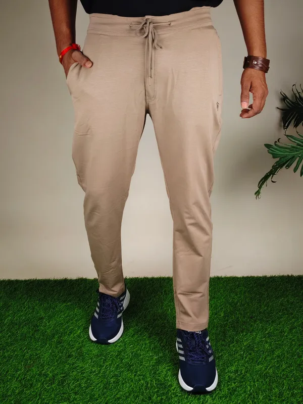 Cream_Solid_Cream_Premium_&_Elegant_Quality_&_Lycra_Trackpants_For_Men