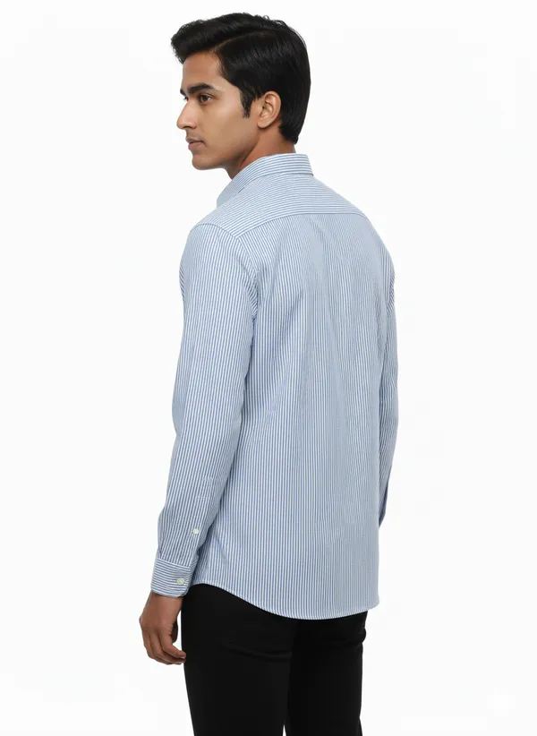Blue_Striped_Premium_&_Elegant_Casual_Shirt_For_Men