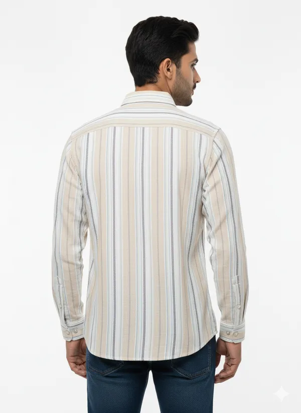Cream_Striped_Premium_&_Elegant_Casual_Shirt_For_Men