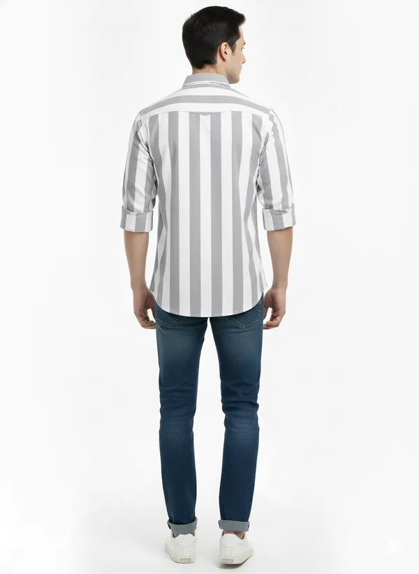 Grey_Striped_Premium_&_Elegant_Casual_Shirt_For_Men