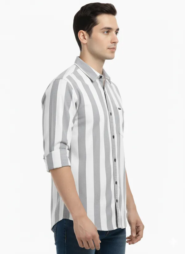 Grey_Striped_Premium_&_Elegant_Casual_Shirt_For_Men