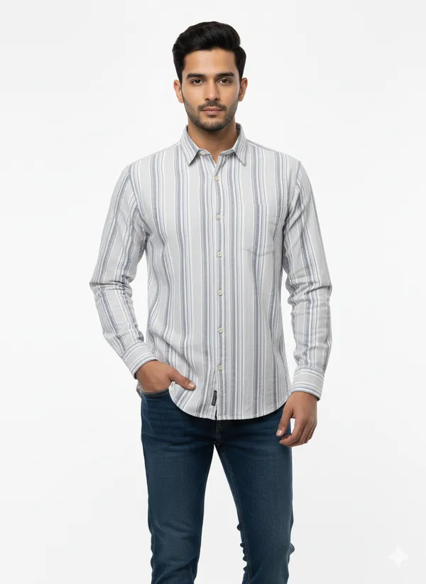 Grey_Striped_Premium_&_Elegant_Casual_Shirt_For_Men