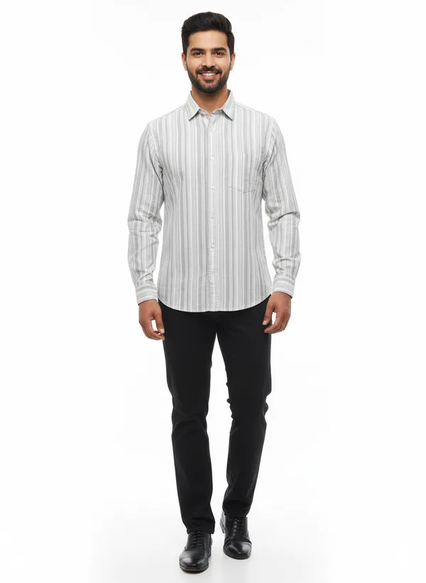 Light_Grey_Striped_Premium_&_Elegant_Casual_Shirt_For_Men