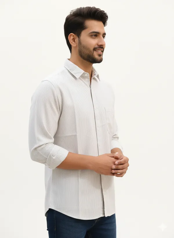 Light_Grey_Striped_Premium_&_Elegant_Casual_Shirt_For_Men