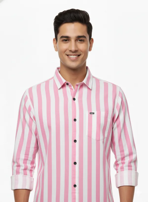 Pink_Striped_Premium_&_Elegant_Casual_Shirt_For_Men