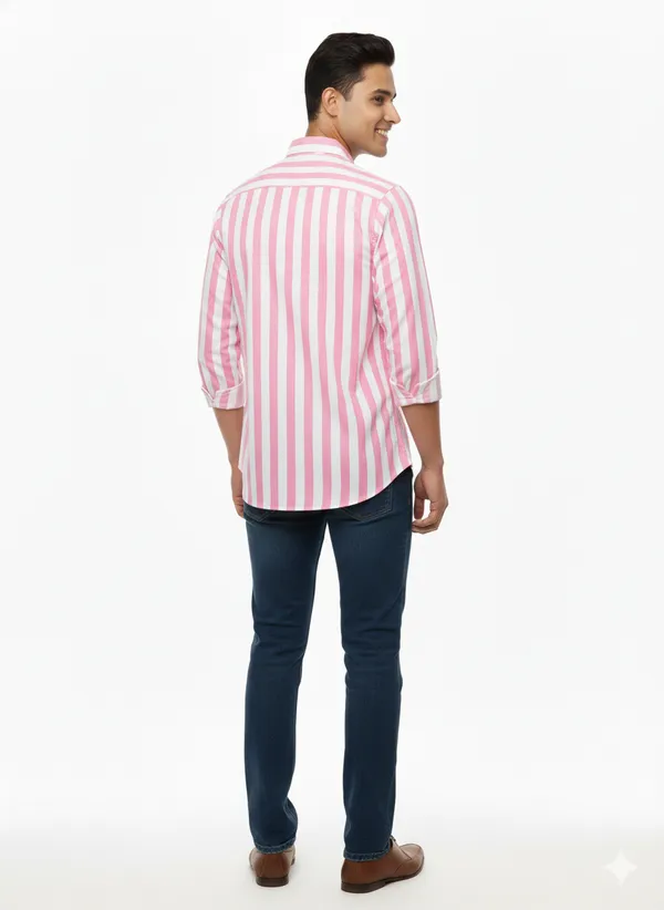 Pink_Striped_Premium_&_Elegant_Casual_Shirt_For_Men