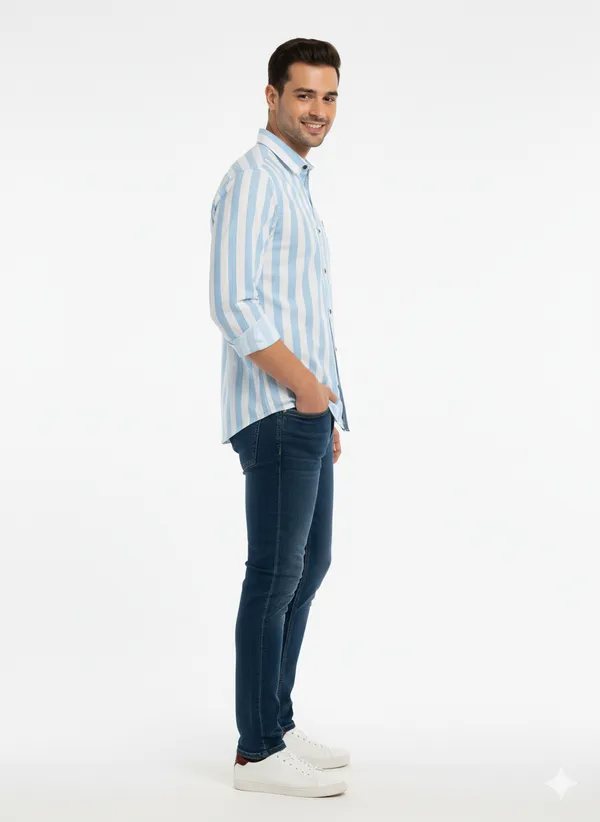 Sky_Blue_Striped_Premium_&_Elegant_Casual_Shirt_For_Men