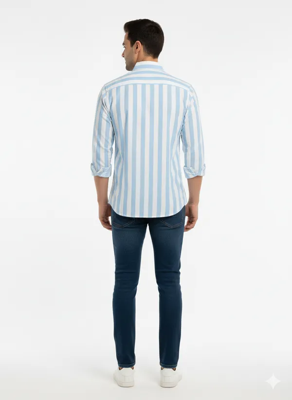 Sky_Blue_Striped_Premium_&_Elegant_Casual_Shirt_For_Men