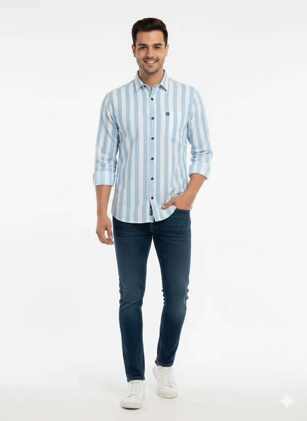 Sky_Blue_Striped_Premium_&_Elegant_Casual_Shirt_For_Men