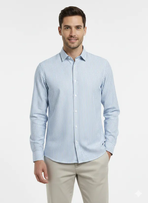 Sky_Blue_Striped_Premium_&_Elegant_Casual_Shirt_For_Men