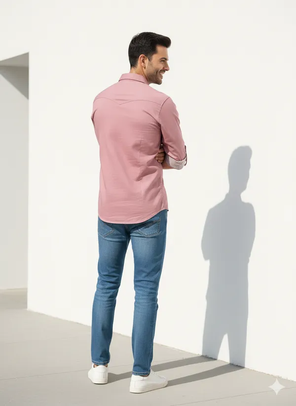 Onion_Sulphur_Plain_Premium_&_Elegant_Casual_Shirt_For_Men