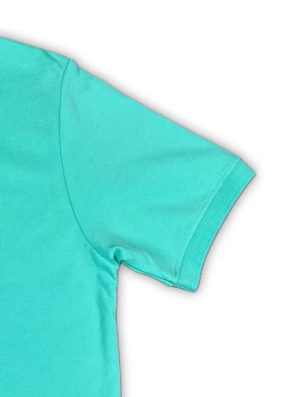 Classic_Green_Solid_Collared_Half_Sleeve_Stylish_&_Comfortable_T-Shirt_For_Men