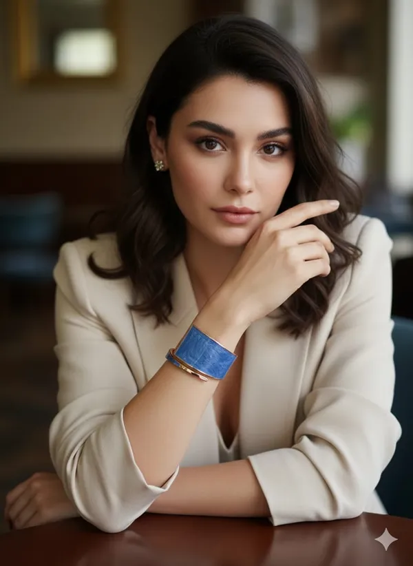 Blue_Enamel_Gold_Plated_Bracelet