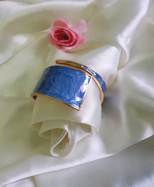 Blue_Enamel_Gold_Plated_Bracelet