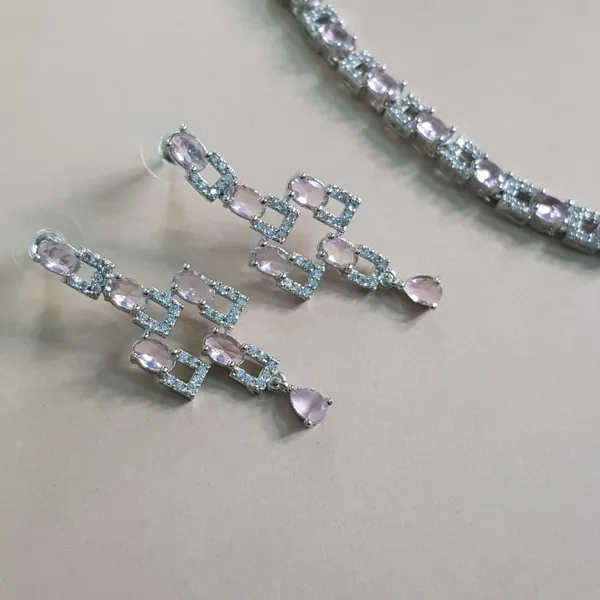 Pink_Elegant_Design_Cubic_AD_Necklace_Set_For_Women