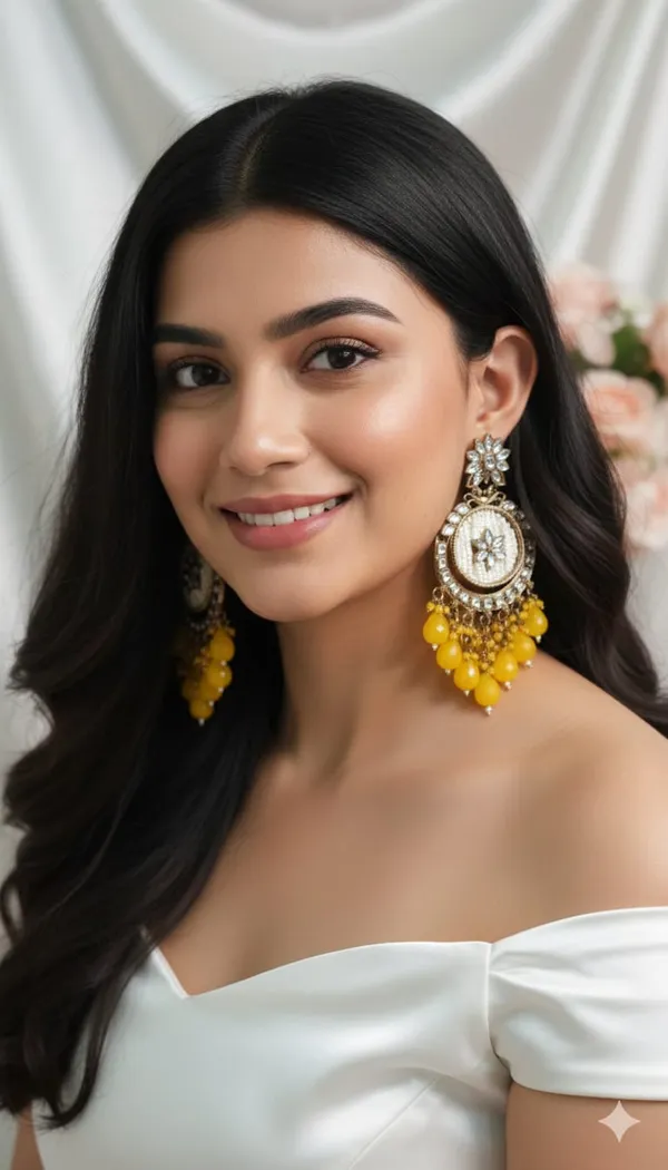 Chandbali_Yellow_Traditional_Earing