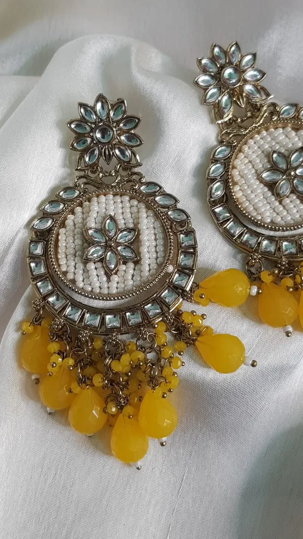 Chandbali_Yellow_Traditional_Earing