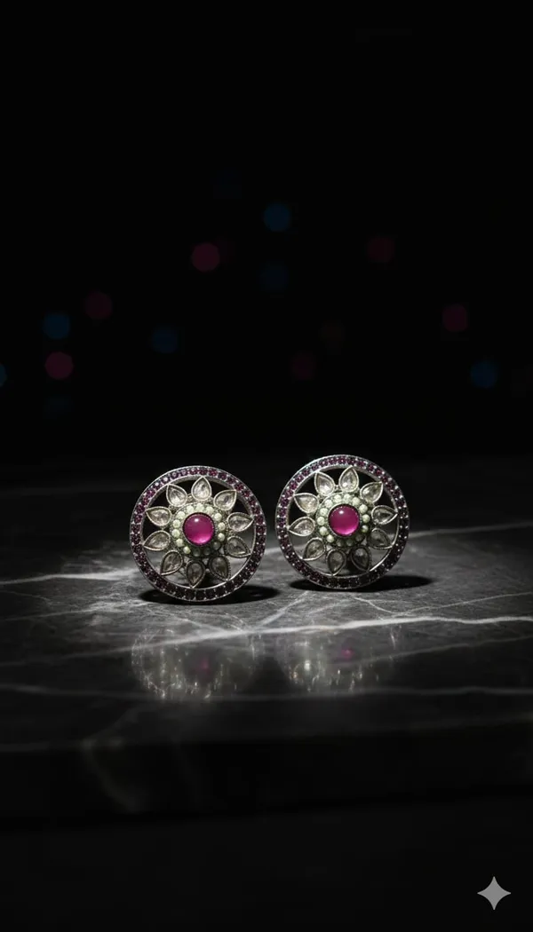 Purple_Polki_Round_Stud