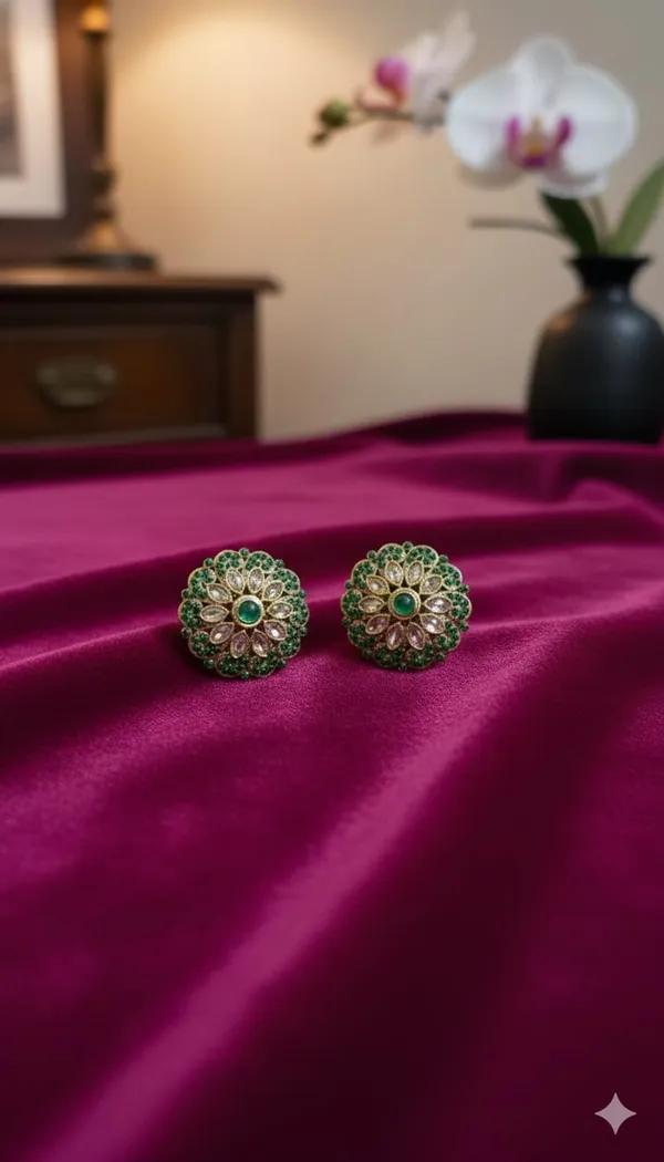 Dark_Green_Polki_Stud