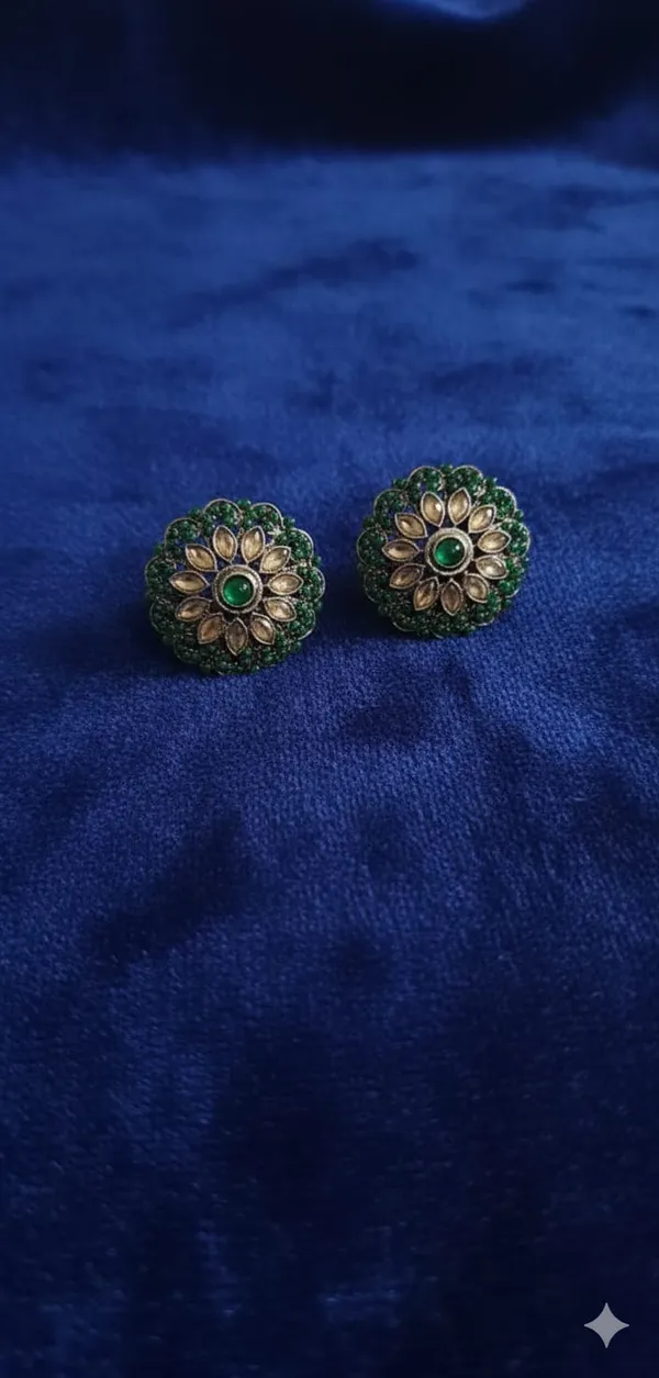 Dark_Green_Polki_Stud