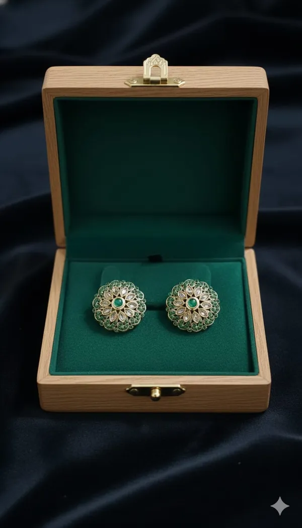 Dark_Green_Polki_Stud
